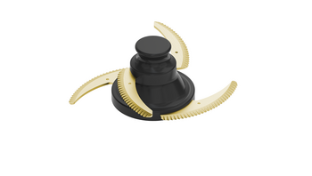 sickle knife with serrated blades, TiN-coated